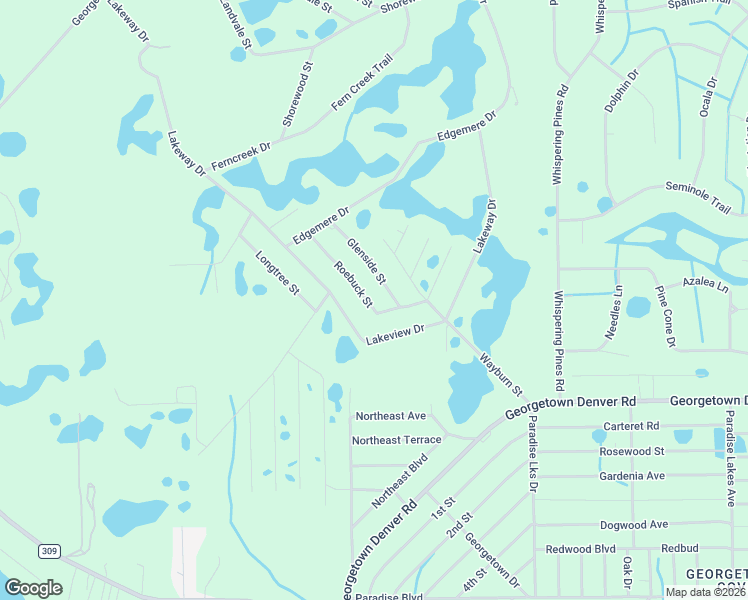 map of restaurants, bars, coffee shops, grocery stores, and more near 124 Roebuck Road in Georgetown