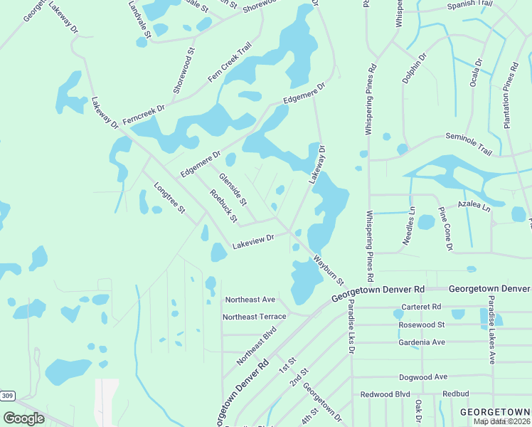 map of restaurants, bars, coffee shops, grocery stores, and more near 102 Glenside Street in Georgetown