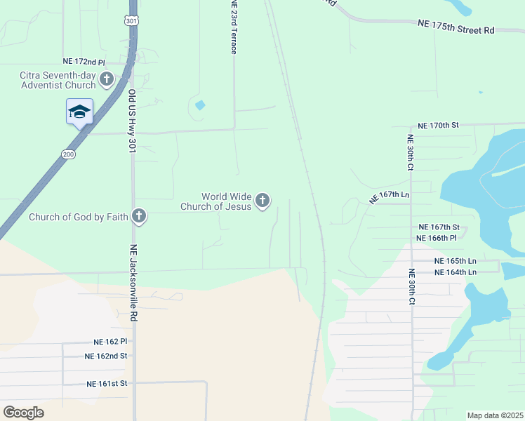 map of restaurants, bars, coffee shops, grocery stores, and more near in Citra