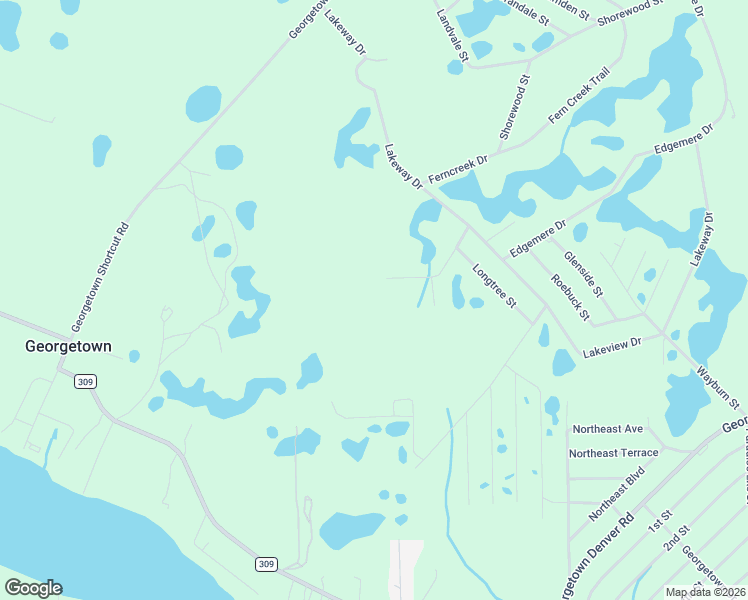 map of restaurants, bars, coffee shops, grocery stores, and more near 123 Linderwood Drive in Georgetown