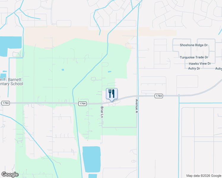 map of restaurants, bars, coffee shops, grocery stores, and more near 3415 Avenue D in Santa Fe