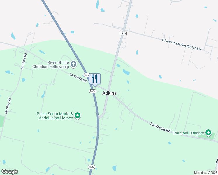 map of restaurants, bars, coffee shops, grocery stores, and more near in Bexar County