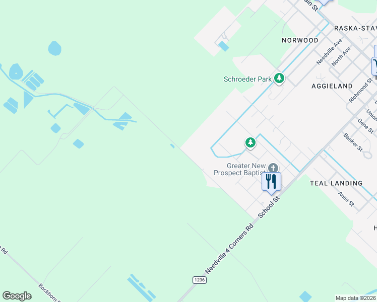 map of restaurants, bars, coffee shops, grocery stores, and more near 8425 Altimore Road in Needville