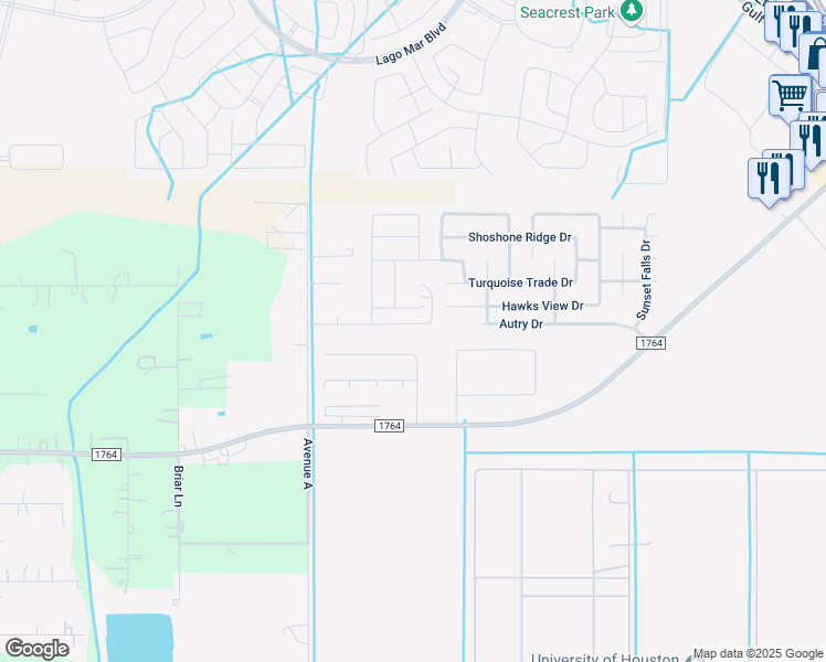 map of restaurants, bars, coffee shops, grocery stores, and more near 10463 Autry Drive in Santa Fe