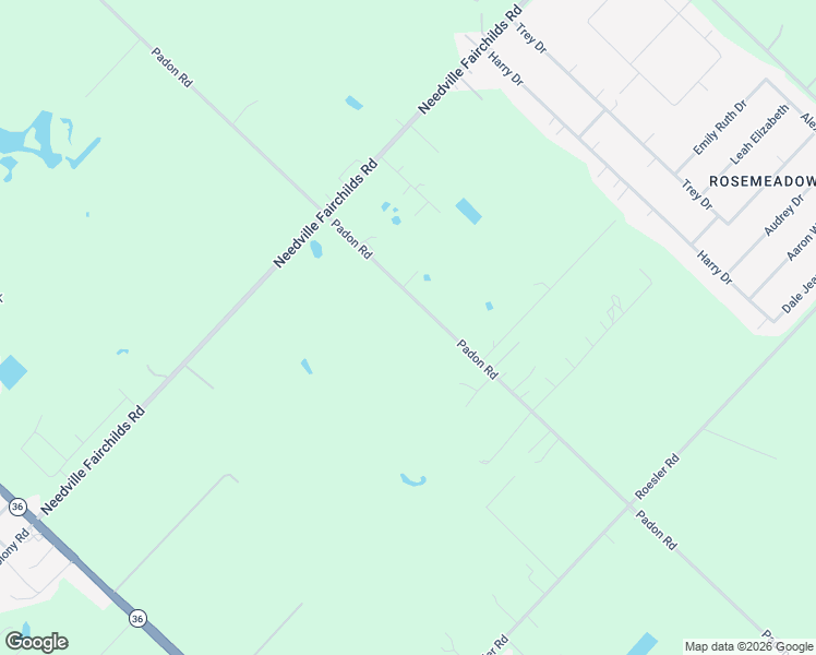 map of restaurants, bars, coffee shops, grocery stores, and more near 10356 Padon Road in Needville