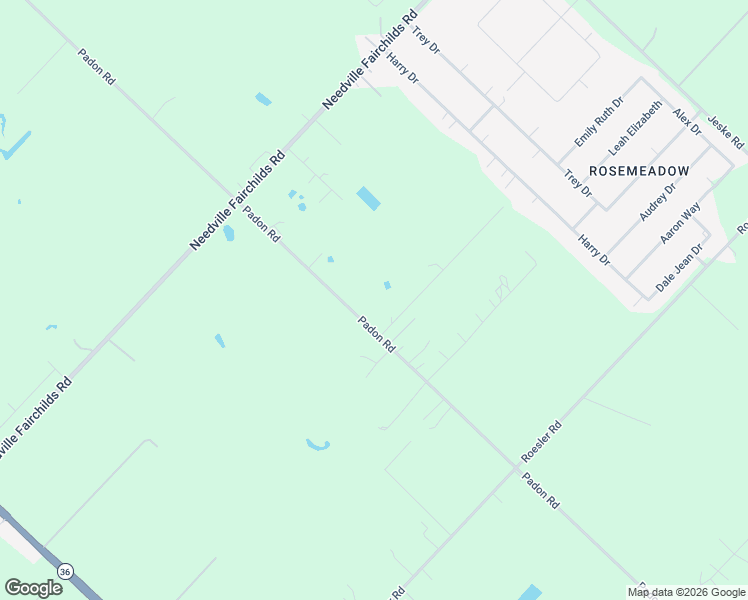 map of restaurants, bars, coffee shops, grocery stores, and more near 10257-10509 Padon Road in Needville