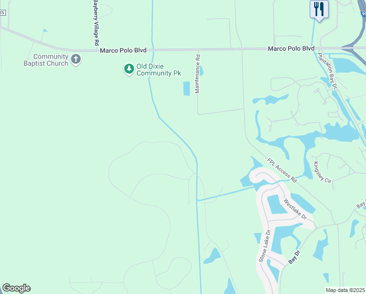 map of restaurants, bars, coffee shops, grocery stores, and more near 291 Stirling Bridge Drive in Ormond Beach