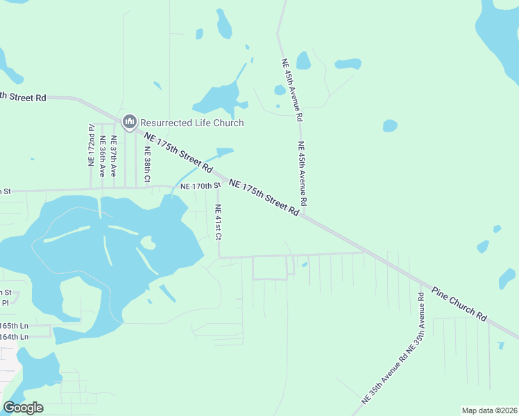 map of restaurants, bars, coffee shops, grocery stores, and more near 4320 Northeast 175th Street Road in Citra