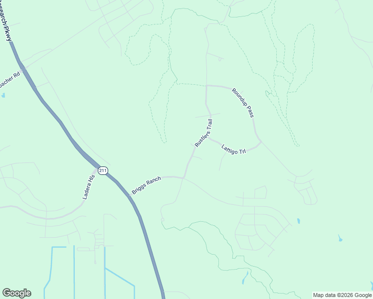 map of restaurants, bars, coffee shops, grocery stores, and more near 3323 Rustlers Trail in San Antonio