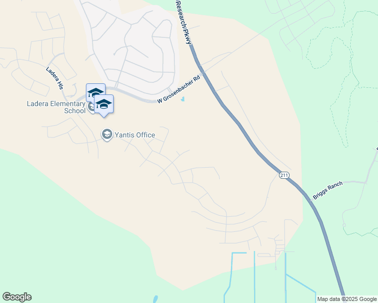 map of restaurants, bars, coffee shops, grocery stores, and more near Texas Research Parkway in San Antonio