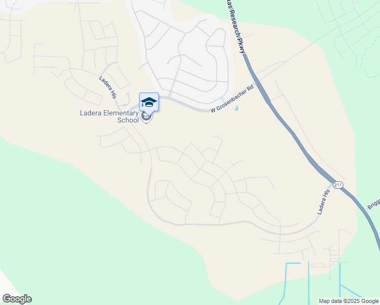 map of restaurants, bars, coffee shops, grocery stores, and more near West Grosenbacher Road in San Antonio