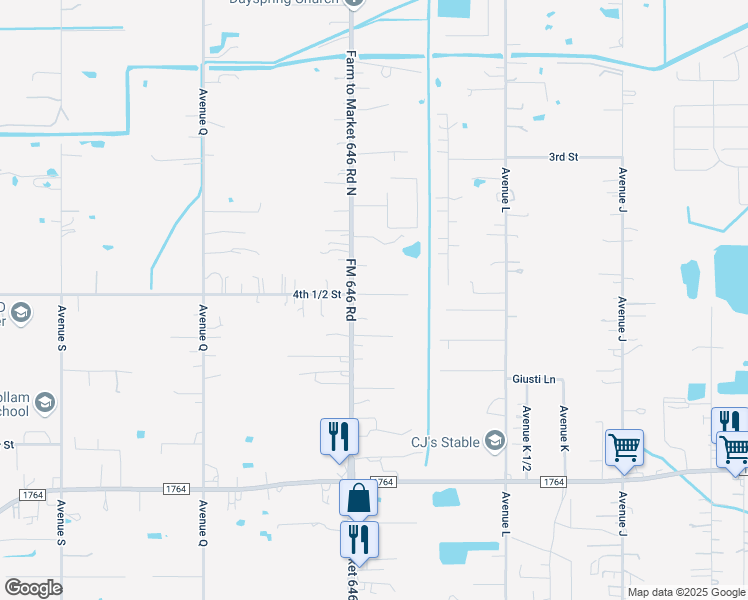 map of restaurants, bars, coffee shops, grocery stores, and more near 12400 4th 1/2 Street in Santa Fe