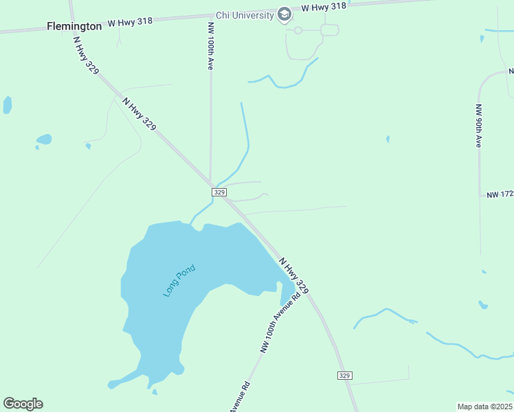 map of restaurants, bars, coffee shops, grocery stores, and more near 17335 County Road 329 in Reddick
