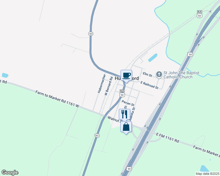 map of restaurants, bars, coffee shops, grocery stores, and more near in Hungerford