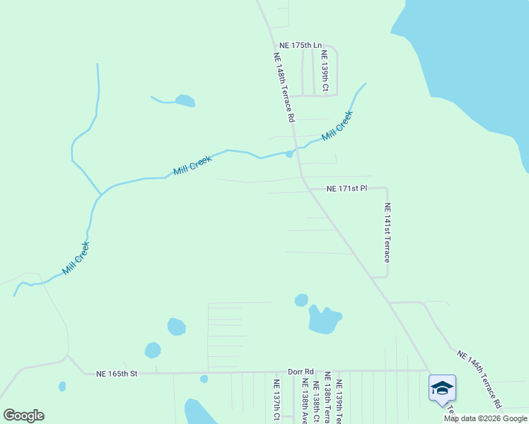 map of restaurants, bars, coffee shops, grocery stores, and more near 17140 Northeast 148th Terrace Road in Fort McCoy