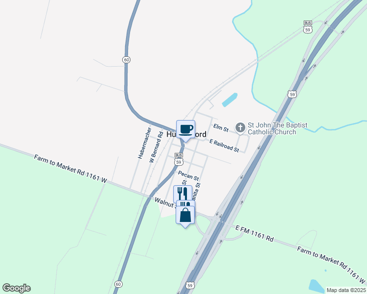 map of restaurants, bars, coffee shops, grocery stores, and more near in Hungerford