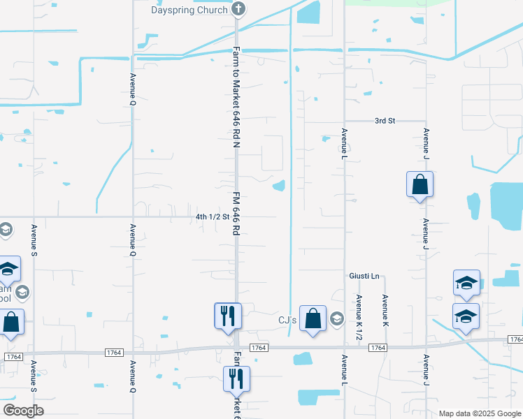 map of restaurants, bars, coffee shops, grocery stores, and more near 12400 4th 1/2 Street in Santa Fe