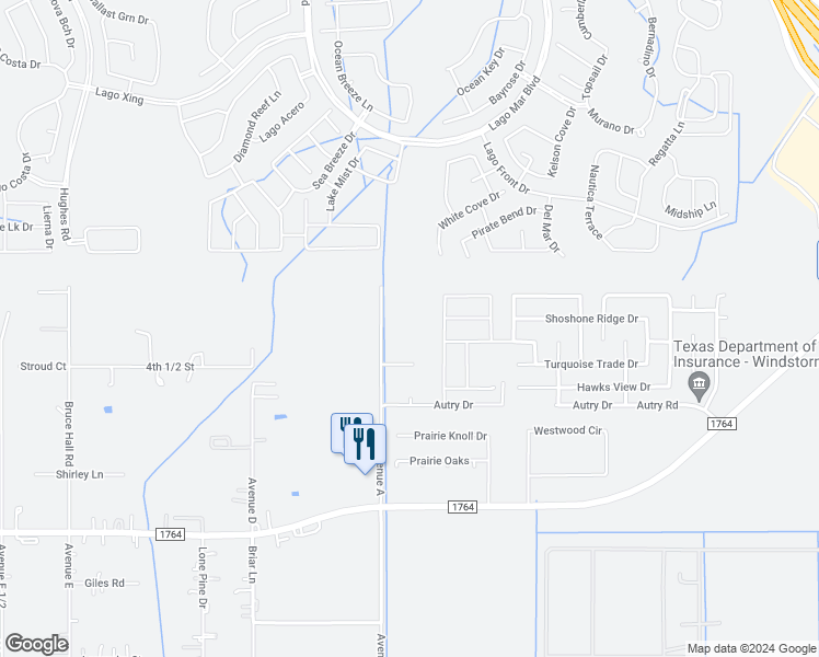 map of restaurants, bars, coffee shops, grocery stores, and more near 3213 Avenue A in Santa Fe