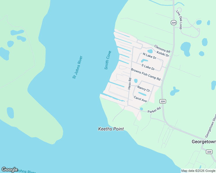 map of restaurants, bars, coffee shops, grocery stores, and more near 134 Sunset Drive in Crescent City