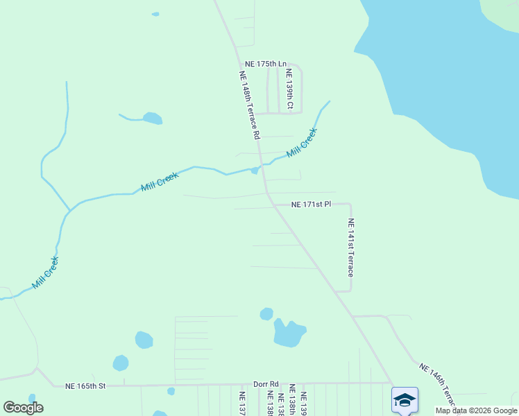 map of restaurants, bars, coffee shops, grocery stores, and more near 17140 Northeast 148th Terrace Road in Fort McCoy