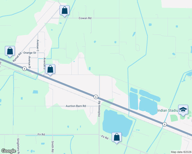 map of restaurants, bars, coffee shops, grocery stores, and more near 17011 Park Street in Alvin