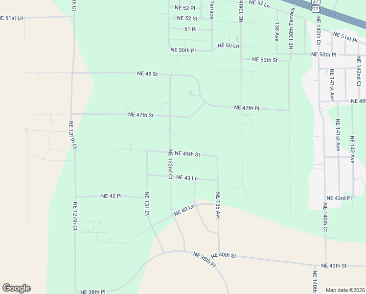 map of restaurants, bars, coffee shops, grocery stores, and more near 13370 Northeast 45th Street in Williston
