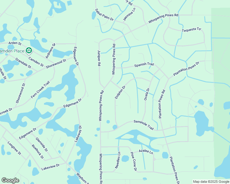 map of restaurants, bars, coffee shops, grocery stores, and more near 121 Dolphin Drive in Georgetown
