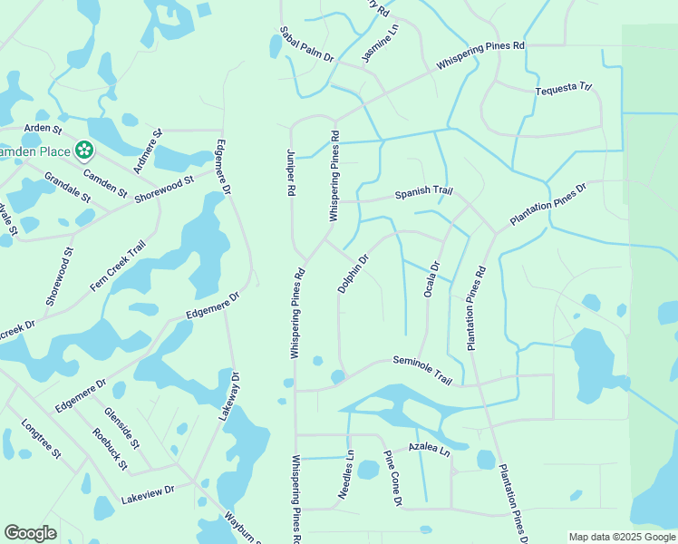 map of restaurants, bars, coffee shops, grocery stores, and more near 121 Dolphin Drive in Georgetown