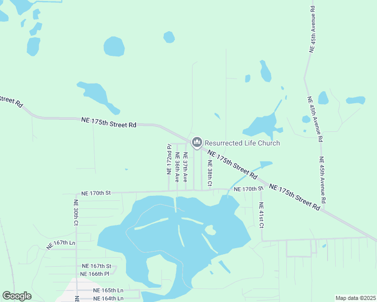 map of restaurants, bars, coffee shops, grocery stores, and more near 17181 Northeast 37th Terrace in Citra