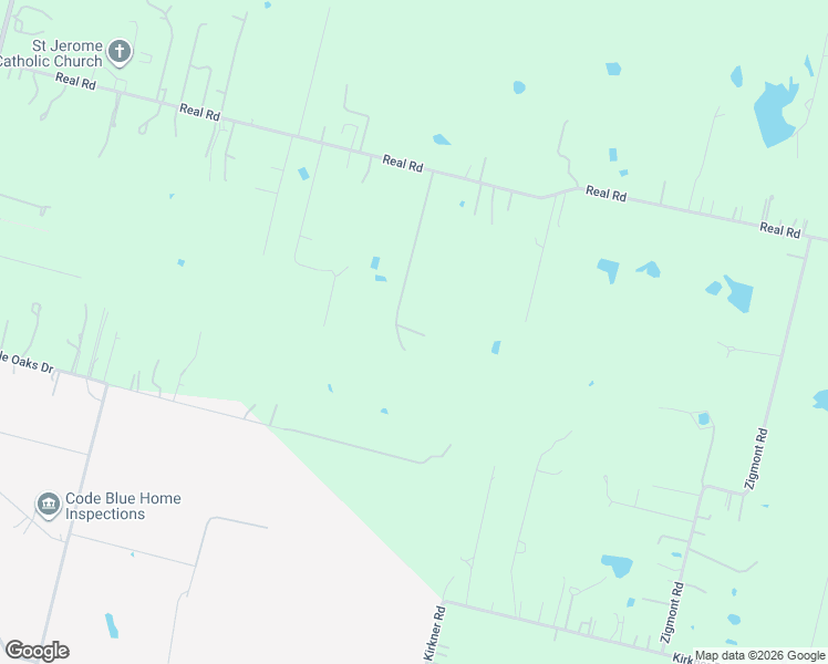 map of restaurants, bars, coffee shops, grocery stores, and more near 8546 Real Road in San Antonio
