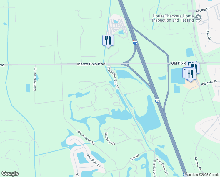 map of restaurants, bars, coffee shops, grocery stores, and more near 11 Jasmine Run in Ormond Beach