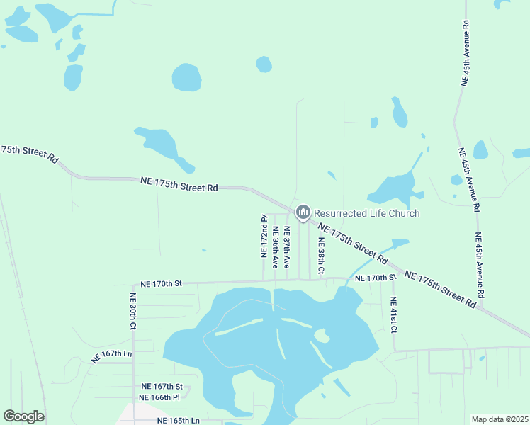 map of restaurants, bars, coffee shops, grocery stores, and more near 3601 Northeast 172nd Place in Citra