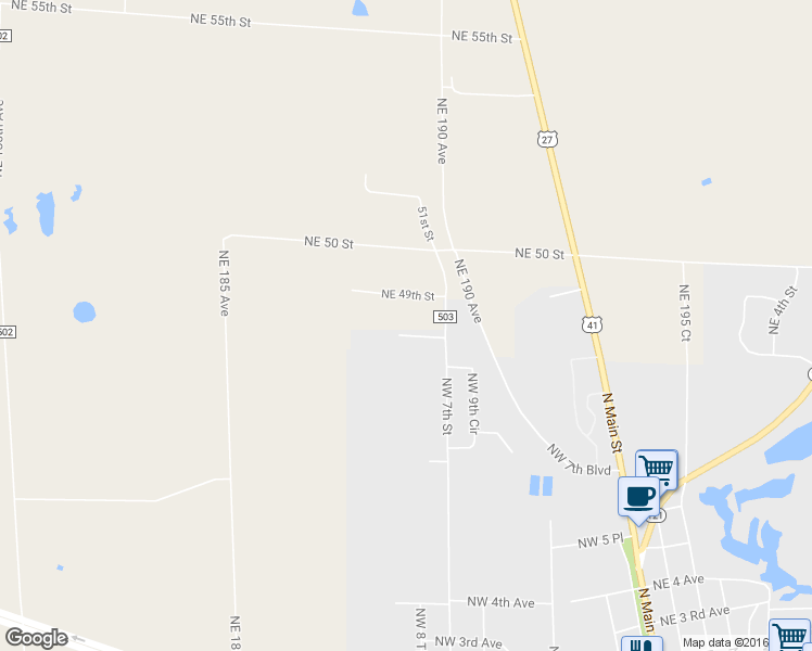 map of restaurants, bars, coffee shops, grocery stores, and more near 709 Northwest 9th Avenue in Williston
