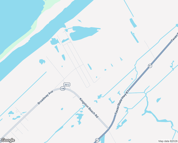 map of restaurants, bars, coffee shops, grocery stores, and more near 1228 Bahama Lane in Bolivar Peninsula