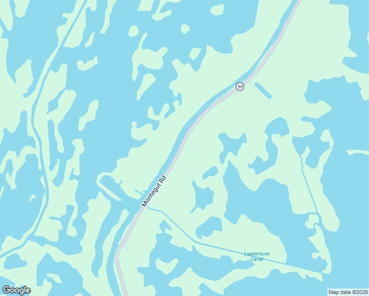 map of restaurants, bars, coffee shops, grocery stores, and more near 2031 Louisiana 55 in Montegut