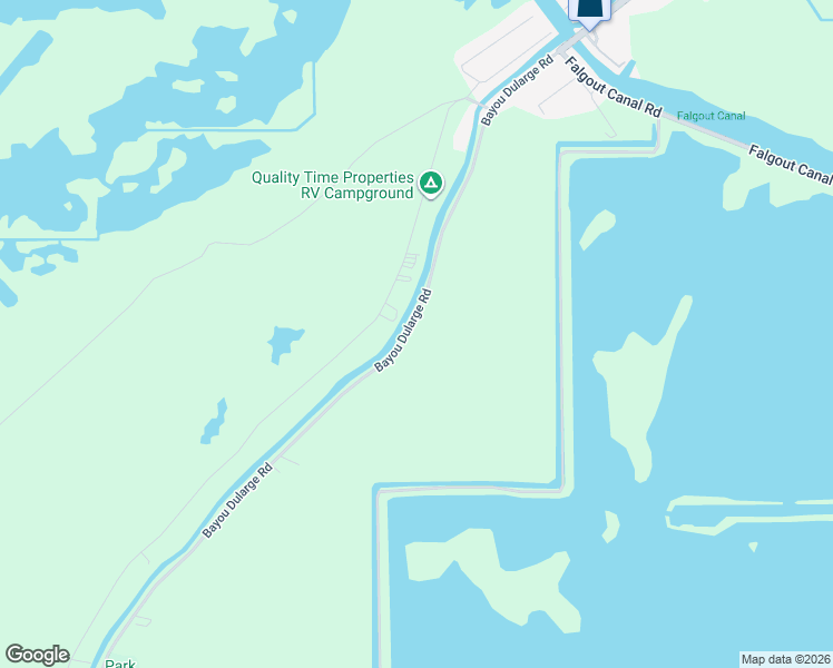 map of restaurants, bars, coffee shops, grocery stores, and more near 2121 Bayou Dularge Road in Terrebonne Parish