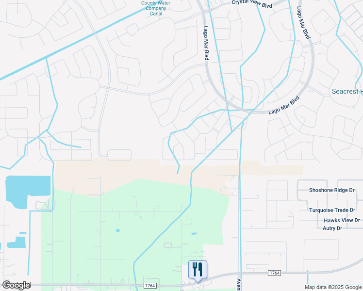 map of restaurants, bars, coffee shops, grocery stores, and more near 2209 Sand Lily Drive in La Marque