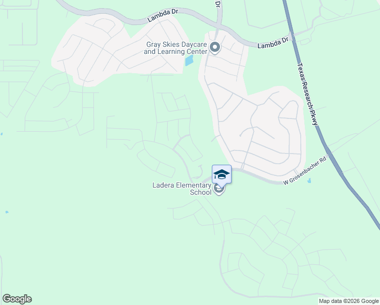 map of restaurants, bars, coffee shops, grocery stores, and more near 2819 High Castle in San Antonio