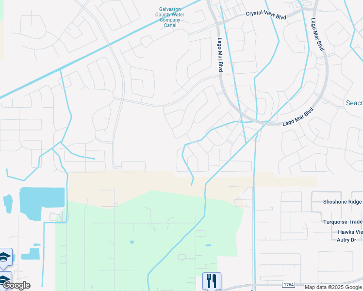 map of restaurants, bars, coffee shops, grocery stores, and more near in Texas City