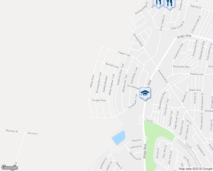 map of restaurants, bars, coffee shops, grocery stores, and more near 202 Saddle Blanket in Del Rio