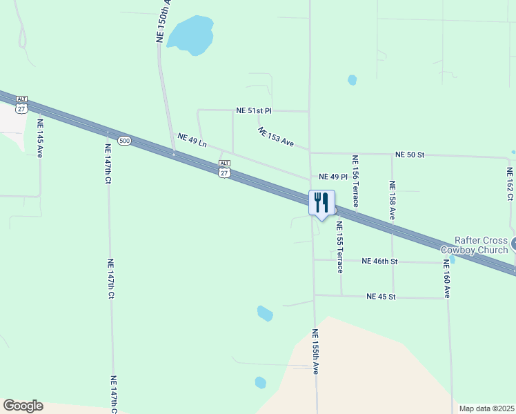 map of restaurants, bars, coffee shops, grocery stores, and more near 15350 U.S. 27 Alternate in Williston