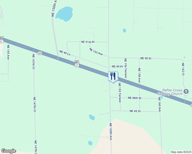 map of restaurants, bars, coffee shops, grocery stores, and more near 15350 U.S. 27 Alternate in Williston