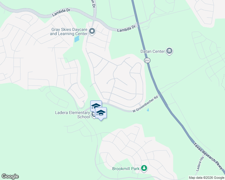 map of restaurants, bars, coffee shops, grocery stores, and more near 2875 Tortuga Verde in San Antonio