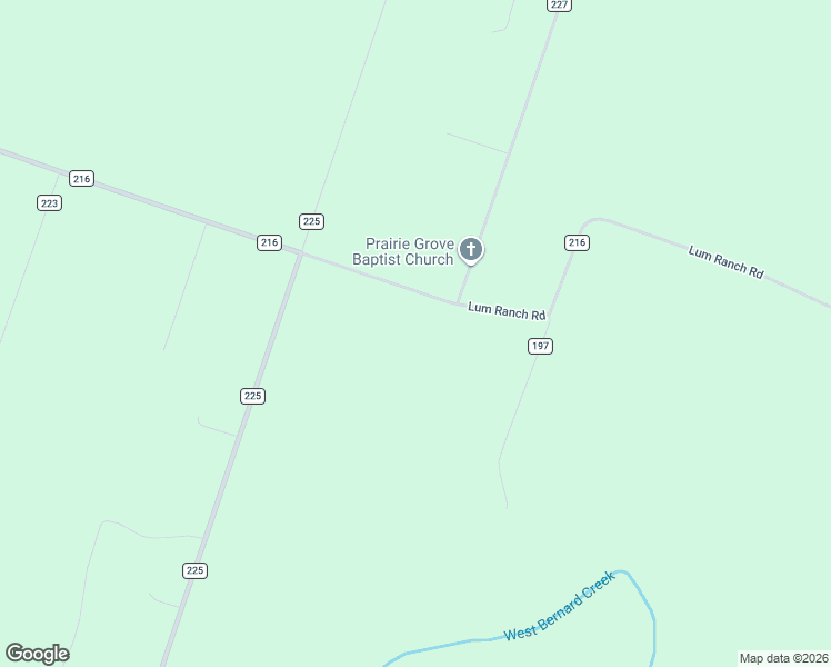map of restaurants, bars, coffee shops, grocery stores, and more near 2726 County Road 216 in East Bernard