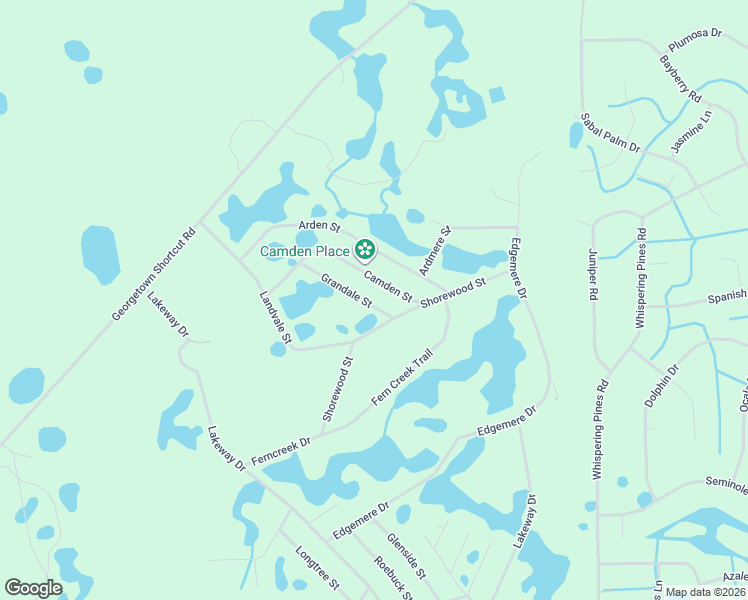 map of restaurants, bars, coffee shops, grocery stores, and more near 129 Grandale Street in Georgetown
