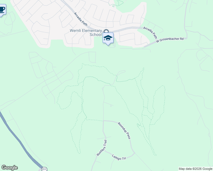 map of restaurants, bars, coffee shops, grocery stores, and more near 2826 Rustlers Trail in San Antonio