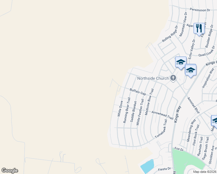 map of restaurants, bars, coffee shops, grocery stores, and more near 1014 Buffalo Gap in Del Rio