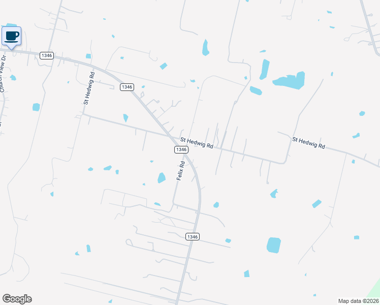 map of restaurants, bars, coffee shops, grocery stores, and more near 14685 Farm to Market 1346 in Saint Hedwig