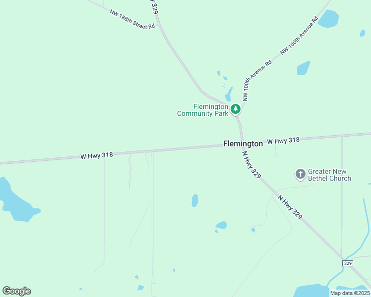map of restaurants, bars, coffee shops, grocery stores, and more near 9700 West Highway 318 in Reddick