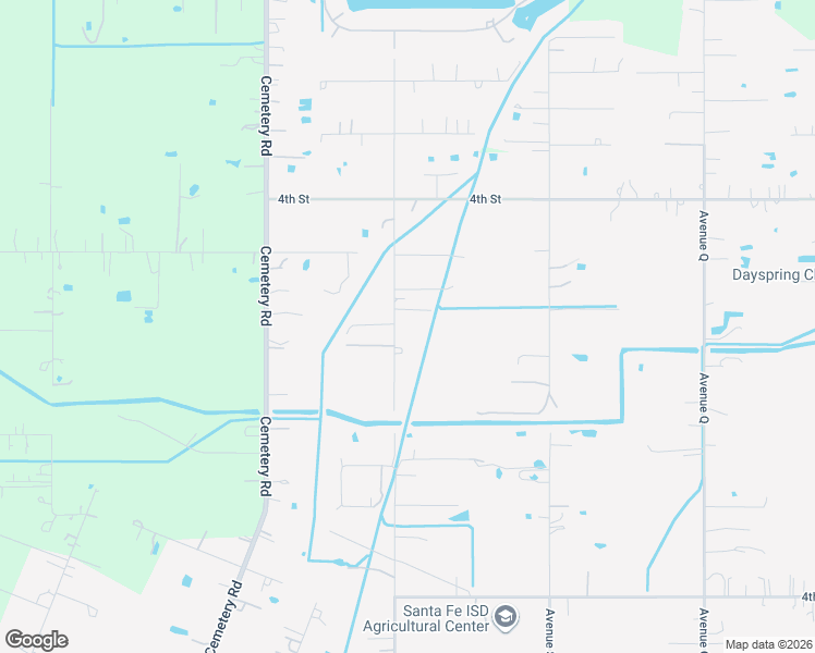 map of restaurants, bars, coffee shops, grocery stores, and more near 2319 Shouse Street in Santa Fe